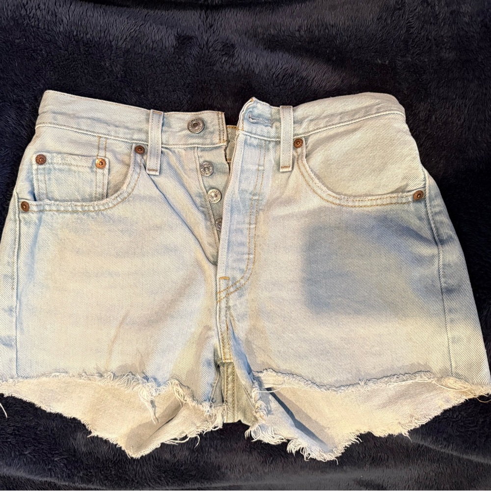 Levi's Light Blue Jean Shorts